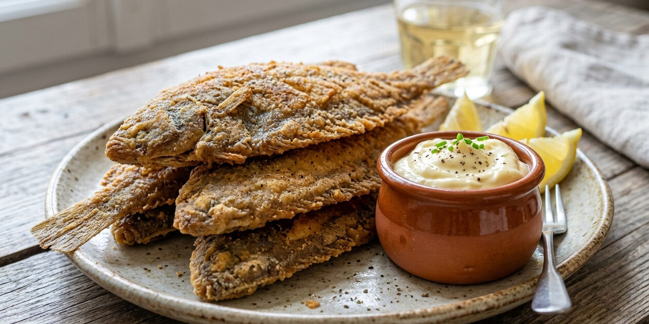 Friture-de-céteaux-et-mayonnaise-maison